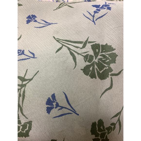 Sundance Silk Midi Dress Womens Size 6 Green Blue Floral Print Sleeveless *FLAWS - Picture 8 of 8